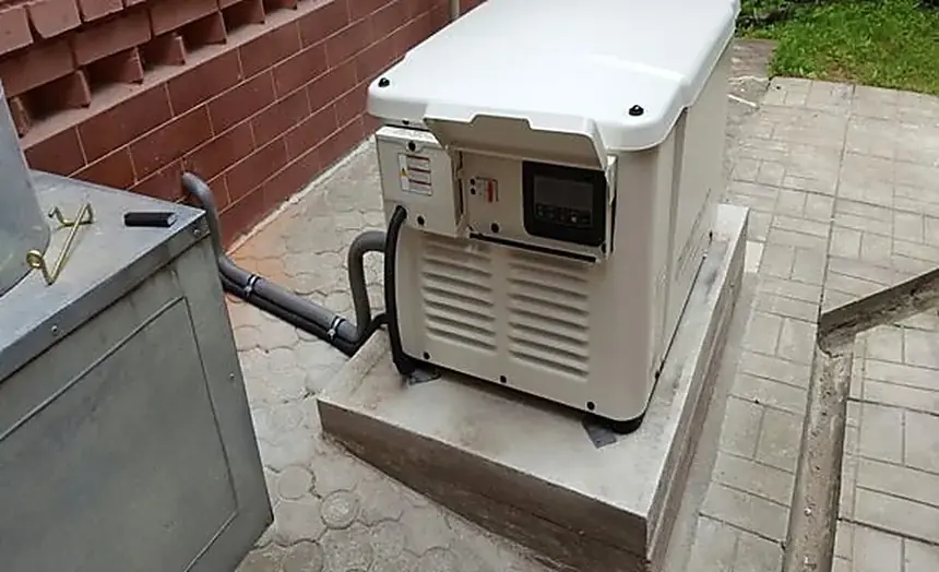 Монтаж генератора Generac 6520 в коттеджном поселке «Андреевский парк»
