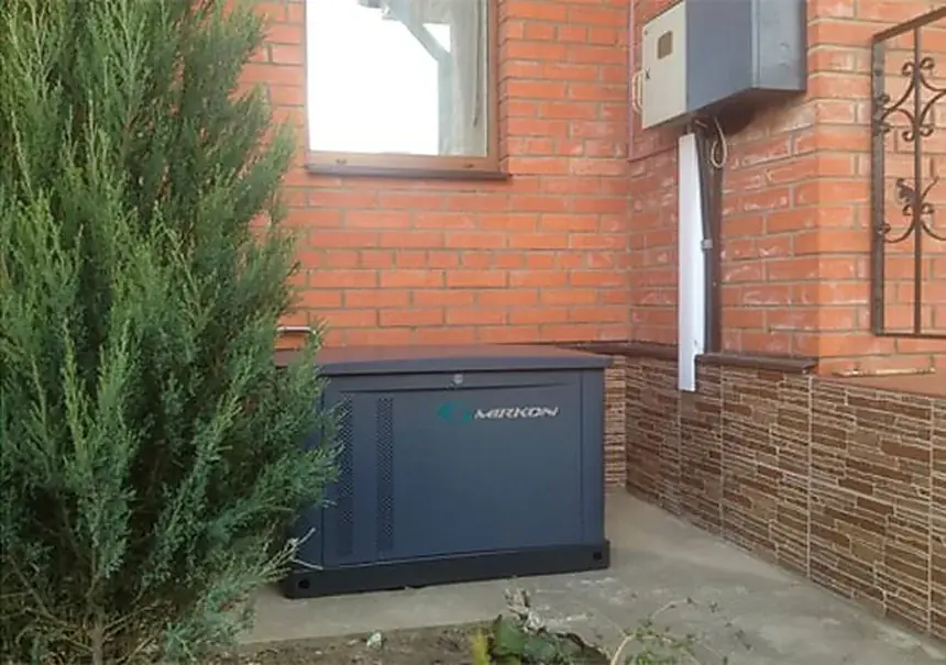 Монтаж генератора MIRKON, 16 кВт в коттеджном поселке «Романово Лайф».